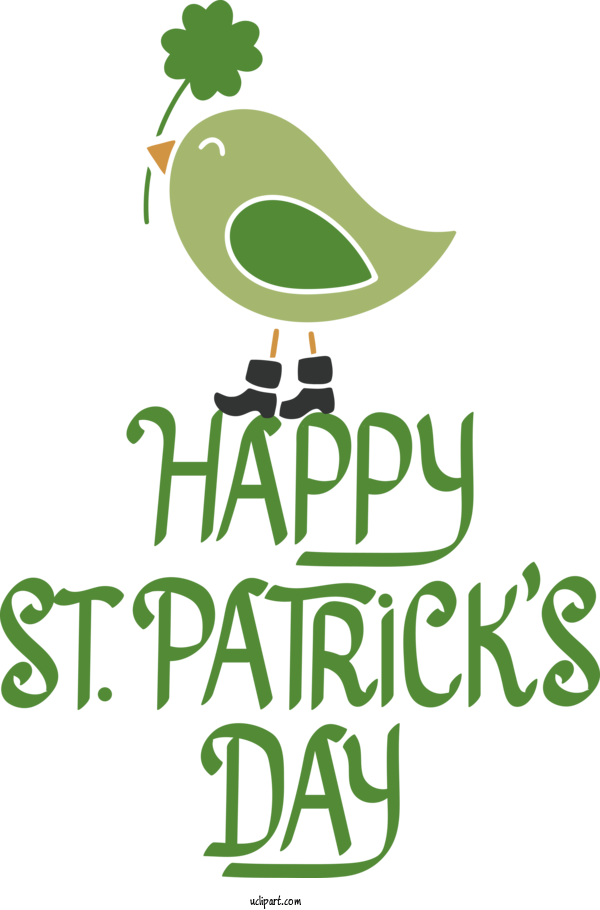 Free Holidays Logo Leaf Design For Saint Patricks Day Clipart Transparent Background