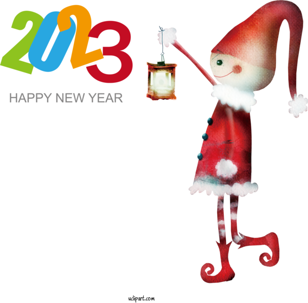Free Holidays Christmas Bauble Santa Claus For New Year 2023 Clipart Transparent Background