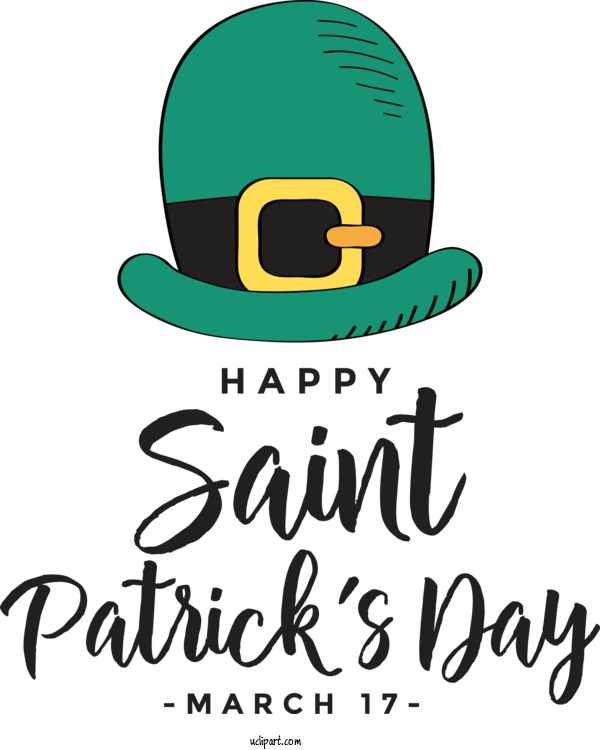 Free Holidays Logo Hat Line For Saint Patricks Day Clipart Transparent Background