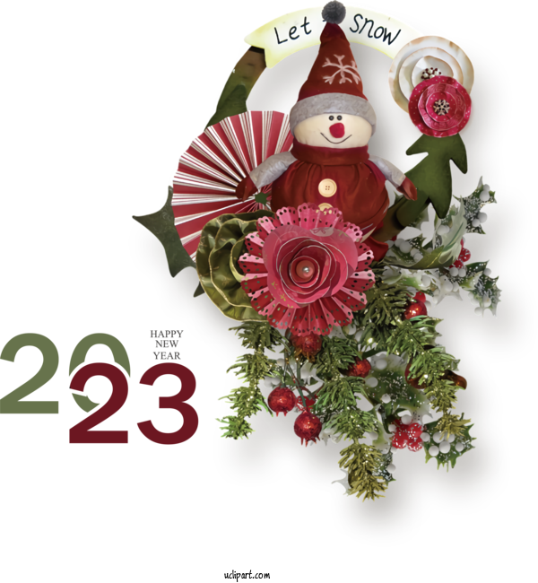 Free Holidays Christmas Bauble Christmas Tree For New Year 2023 Clipart Transparent Background