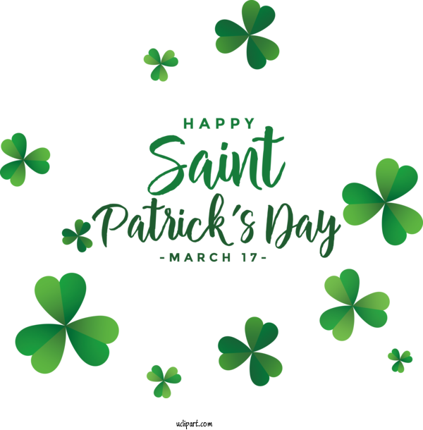Free Holidays Design Logo St. Patrick's Day For Saint Patricks Day Clipart Transparent Background