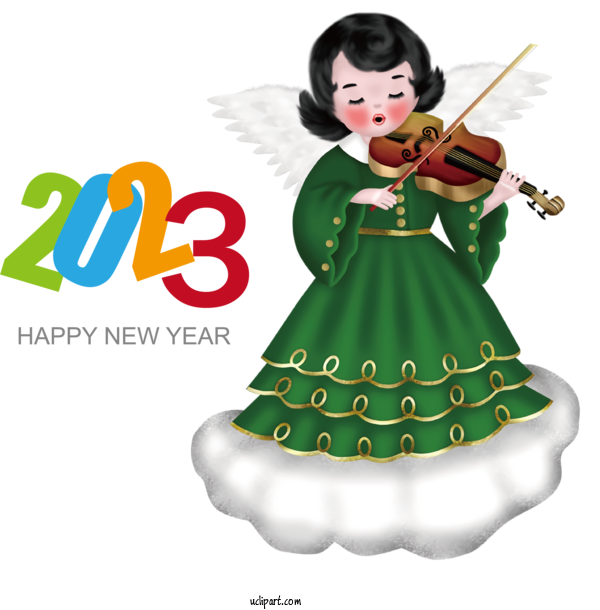 Free Holidays Violin Drawing Watercolor Painting For New Year 2023 Clipart Transparent Background