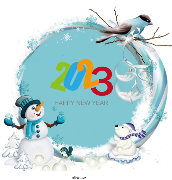 Free Holidays Christmas Snowman Picture Frame For New Year 2023 Clipart Transparent Background
