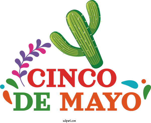 Free Holidays Logo Design For Cinco De Mayo Clipart Transparent Background