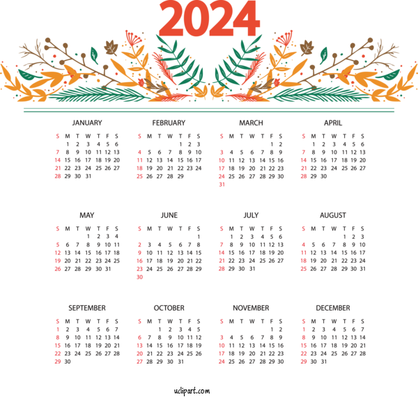 2024 Summer Calendar Clip Clipart Clipart Lula Sindee
