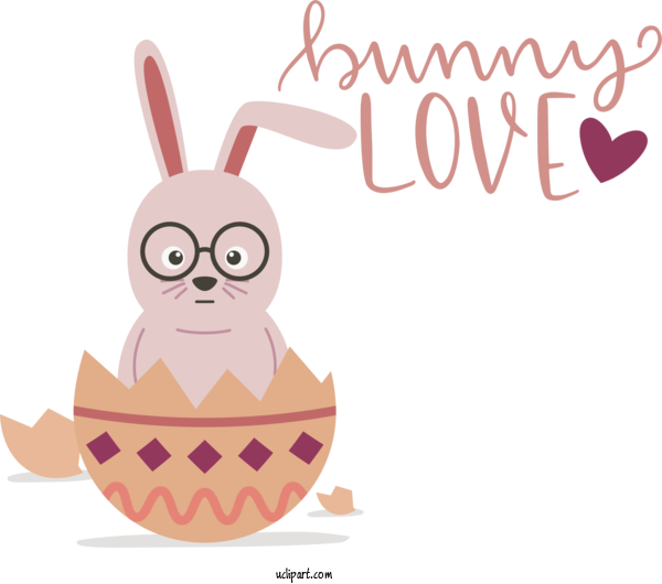 Free Holidays Easter Bunny Cartoon Rabbit For Easter Clipart Transparent Background