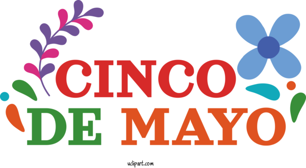 Free Holidays Logo HTML Design For Cinco De Mayo Clipart Transparent Background