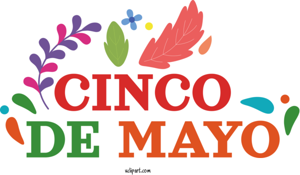 Free Holidays Club Alemán Logo Leaf For Cinco De Mayo Clipart Transparent Background