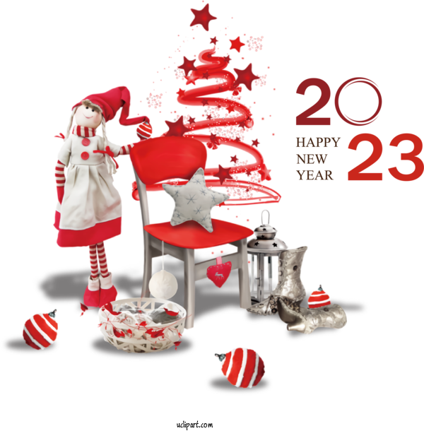 Free Holidays Mrs. Claus Christmas Bauble For New Year 2023 Clipart Transparent Background