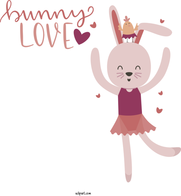 Free Holidays Easter Bunny Rabbit Hare For Easter Clipart Transparent Background