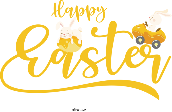Free Holidays Cartoon Logo Design For Easter Clipart Transparent Background