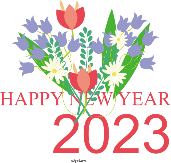 Free Holidays Calendar 2023 Week For New Year 2023 Clipart Transparent Background