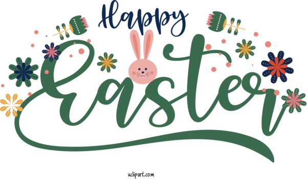 Free Holidays Design Flower Line For Easter Clipart Transparent Background
