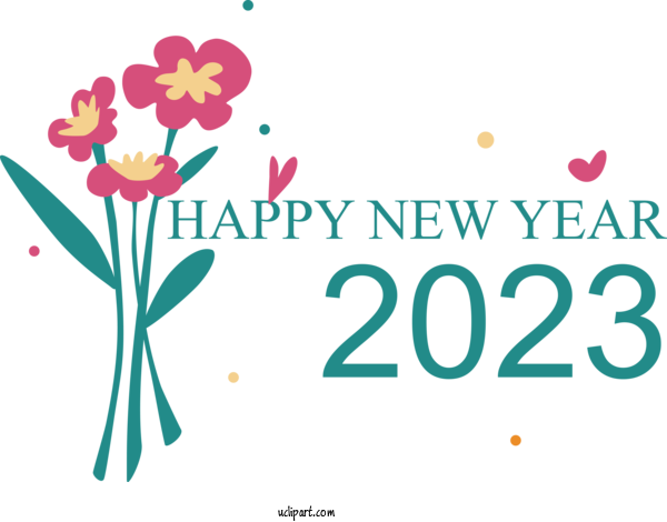 Free Holidays 2023 2022 2021 For New Year 2023 Clipart Transparent Background