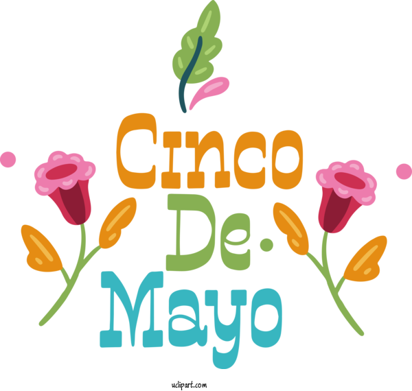 Free Holidays Floral Design Plant Stem Cut Flowers For Cinco De Mayo Clipart Transparent Background