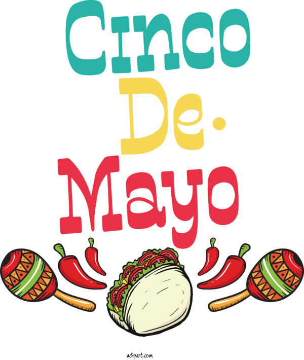 Free Holidays Logo Commodity Line For Cinco De Mayo Clipart Transparent Background