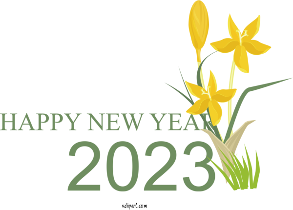 Free Holidays Bowery Boogie Floral Design Plant Stem For New Year 2023 Clipart Transparent Background