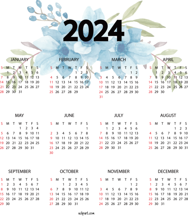 Free Yearly Calendar May Calendar Calendar Names Of The Days Of The Week For 2024 Yearly Calendar Clipart Transparent Background