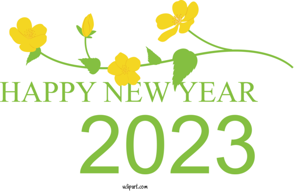 Free Holidays Leaf Logo Plant Stem For New Year 2023 Clipart Transparent Background