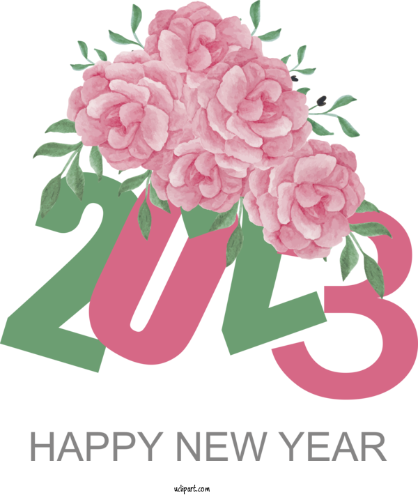 Free Holidays 2023 NEW YEAR Birthday Drawing For New Year 2023 Clipart Transparent Background