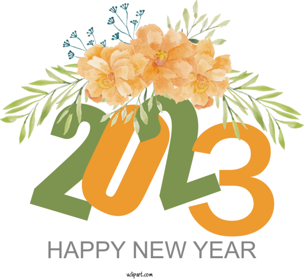 Free Holidays Floral Design Gliwice Arena Flower For New Year 2023 Clipart Transparent Background