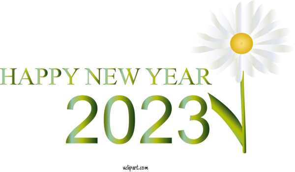 Free Holidays Cut Flowers Logo Madison For New Year 2023 Clipart Transparent Background
