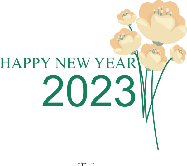 Free Holidays Human Floral Design Jaypee Greens For New Year 2023 Clipart Transparent Background
