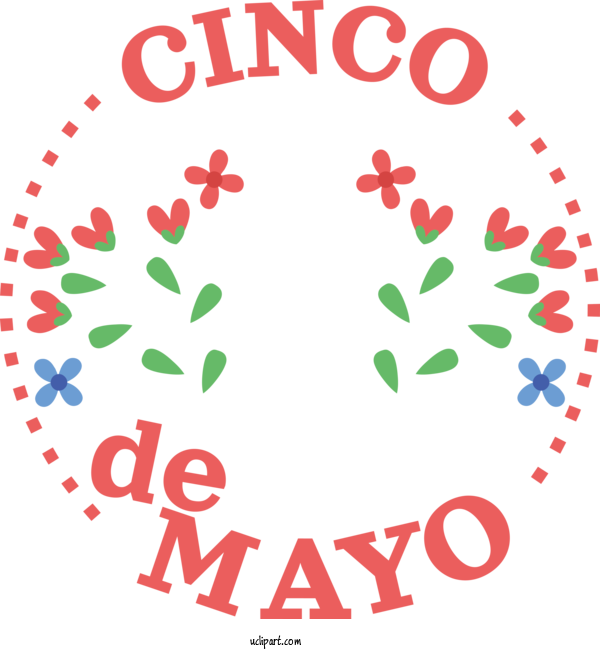 Free Holidays Line Flower Petal For Cinco De Mayo Clipart Transparent Background