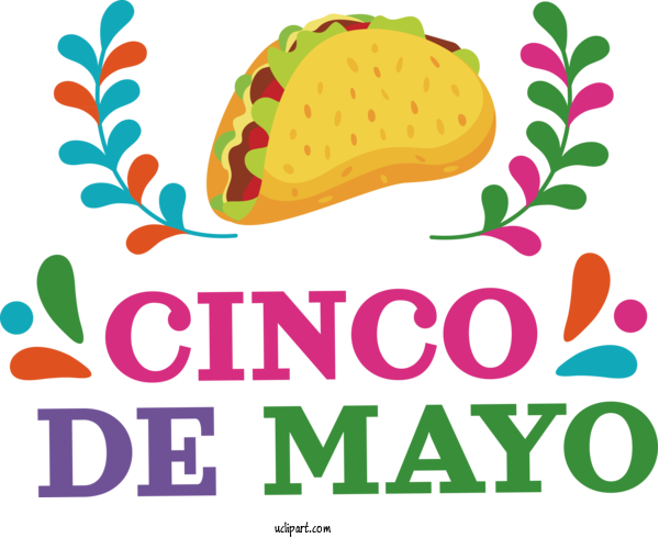 Free Holidays Design Logo Drawing For Cinco De Mayo Clipart Transparent Background