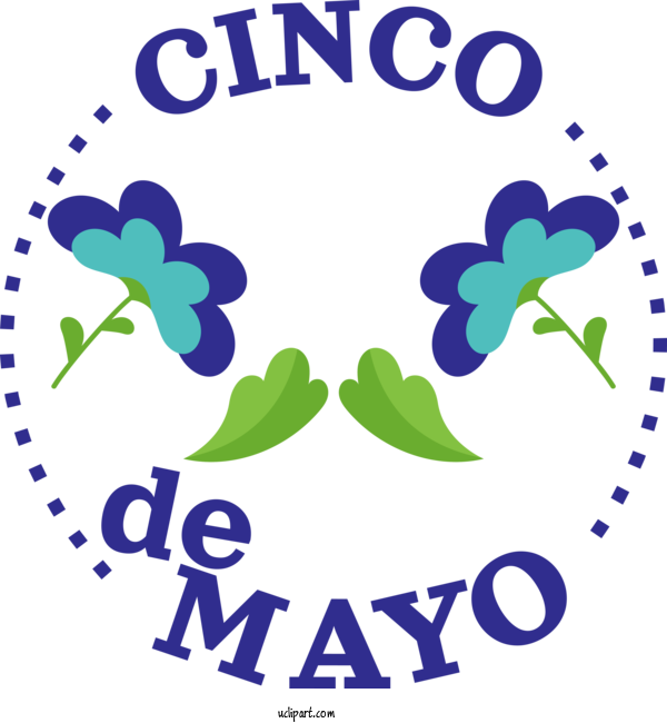 Free Holidays Logo Design Calligraphy For Cinco De Mayo Clipart Transparent Background