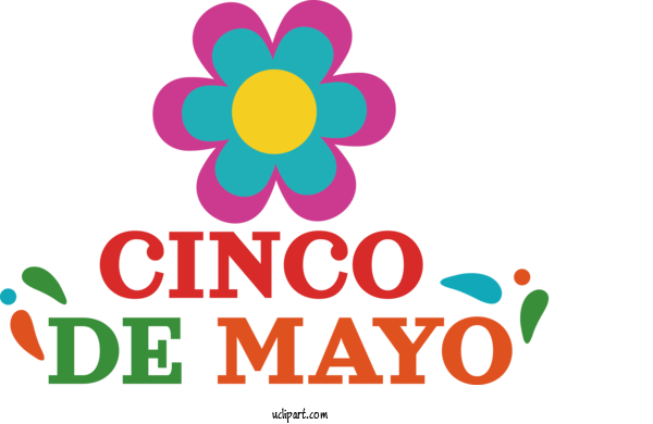 Free Holidays Cut Flowers Logo Floral Design For Cinco De Mayo Clipart Transparent Background
