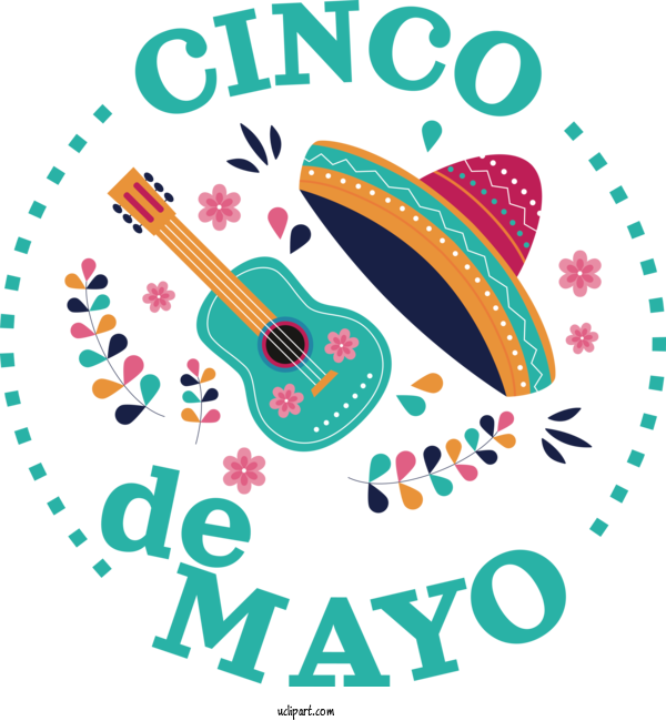 Free Holidays Flower Floral Design Design For Cinco De Mayo Clipart Transparent Background