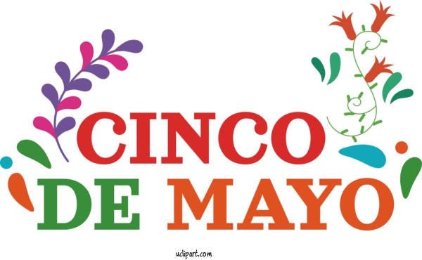 Free Holidays Floral Design Flower Logo For Cinco De Mayo Clipart Transparent Background