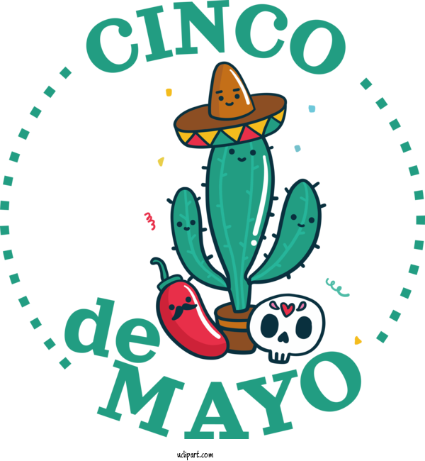 Free Holidays Drawing Painting Design For Cinco De Mayo Clipart Transparent Background