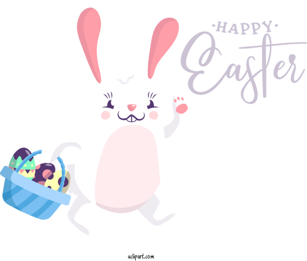 Free Holidays Hares Rabbit Easter Bunny For Easter Clipart Transparent Background