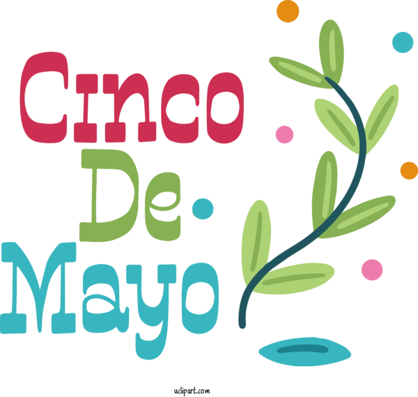 Free Holidays Flower Logo Design For Cinco De Mayo Clipart Transparent Background