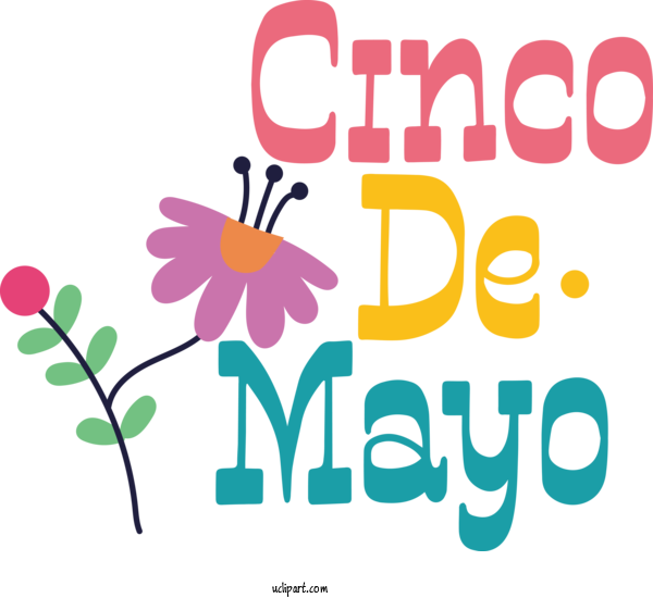 Free Holidays Human Logo Flower For Cinco De Mayo Clipart Transparent Background