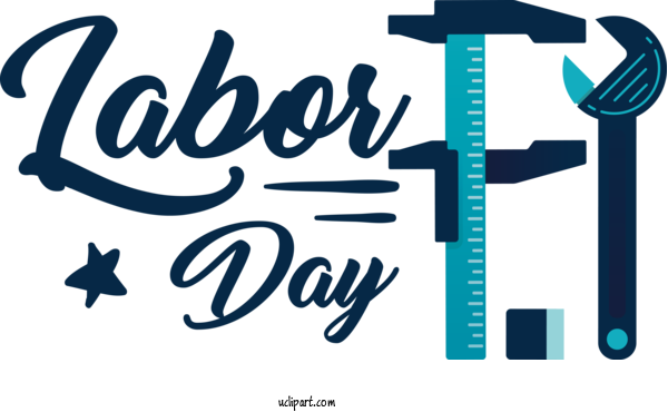 Free Holidays Design Logo Number For Labor Day Clipart Transparent Background