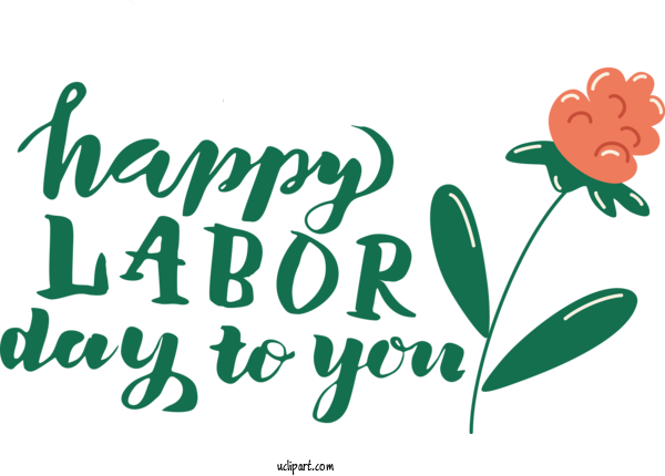 Free Holidays Flower Logo Plant Stem For Labor Day Clipart Transparent Background