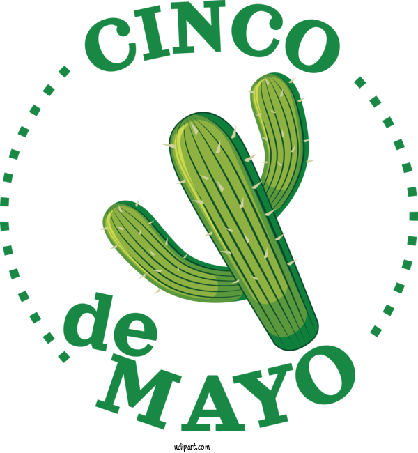 Free Holidays Plant Stem Logo Citroën Cactus M For Cinco De Mayo Clipart Transparent Background