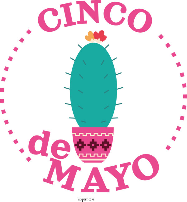 Free Holidays Flower Logo Line For Cinco De Mayo Clipart Transparent Background