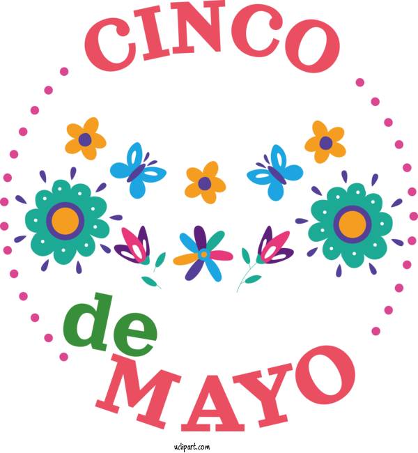 Free Holidays Flower Floral Design Rose For Cinco De Mayo Clipart Transparent Background