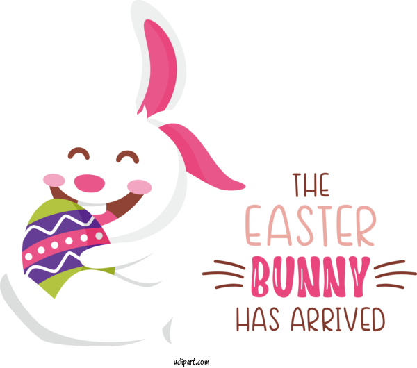 Free Holidays Easter Bunny Red Easter Egg Easter Parade For Easter Clipart Transparent Background
