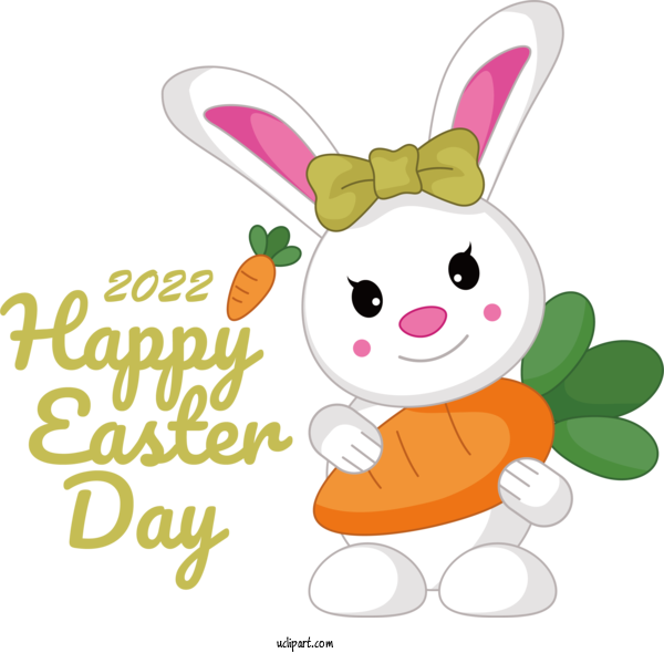 Free Holidays Easter Bunny Rabbit Hares For Easter Clipart Transparent Background