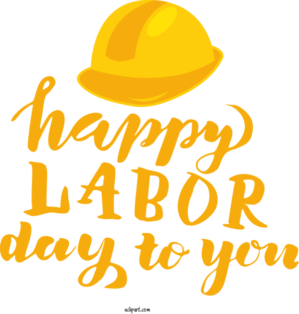 Free Holidays Logo Text Hat For Labor Day Clipart Transparent Background
