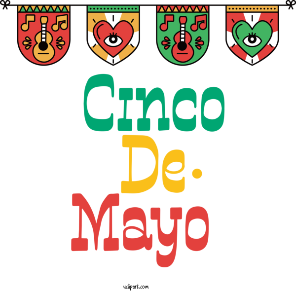 Free Holidays Logo Cartoon Line For Cinco De Mayo Clipart Transparent Background