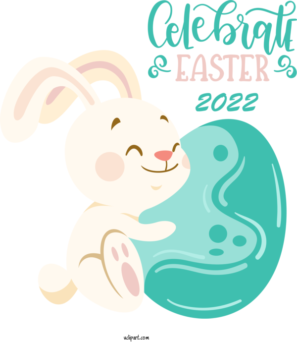Free Holidays Cartoon Line Text For Easter Clipart Transparent Background