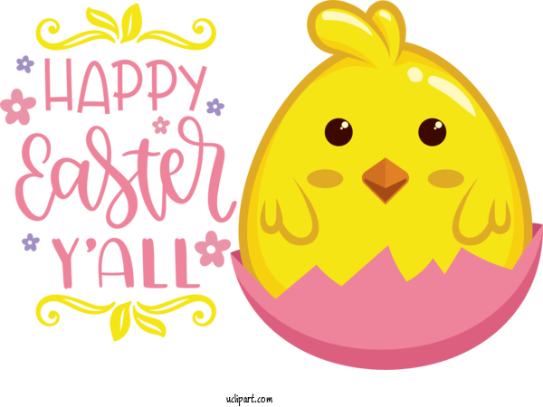 Free Holidays Smiley Emoticon Text For Easter Clipart Transparent Background