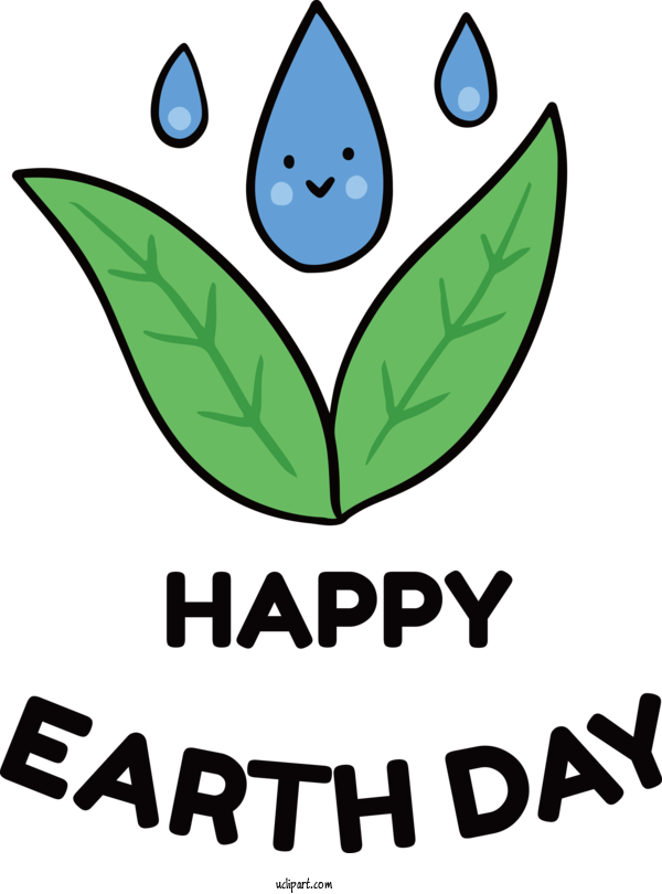 Free Holidays Leaf Cartoon Line For Earth Day Clipart Transparent Background