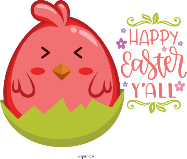 Free Holidays Flower Vegetable Text For Easter Clipart Transparent Background
